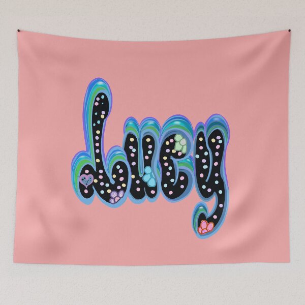 Item preview, Lucy Name in Black Floral.  Top 10 Best Personalized gift for girls and women 2 designed and sold by Artonmytee.