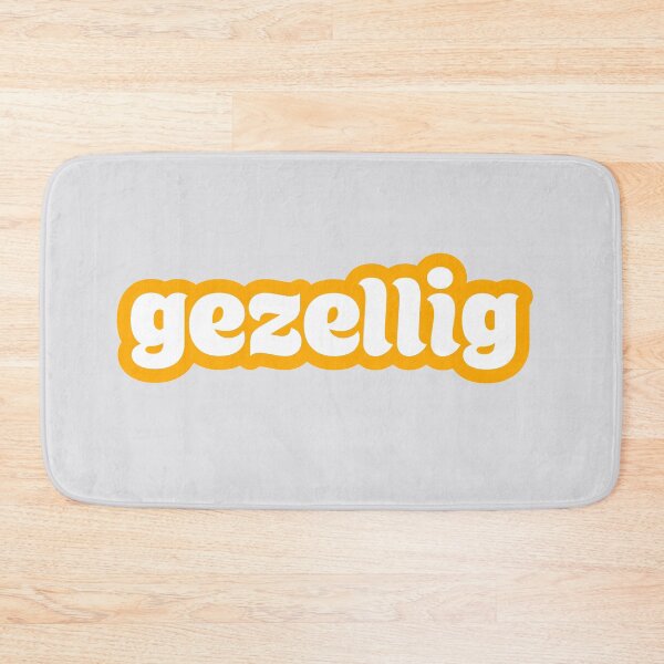 Item preview, Gezellig - naranja/blanco designed and sold by mooskdesign.