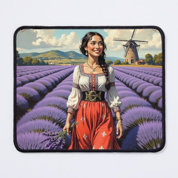 Item preview, France Joie De Vivre Lavender Fields Vintage Poster designed and sold by BorgSpareParts.