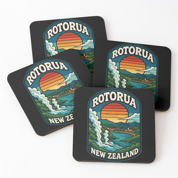 Item preview, Rotorua New Zealand Retro designed and sold by TomFrontierArt.