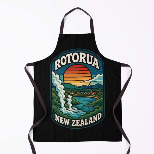 Item preview, Rotorua New Zealand Retro designed and sold by TomFrontierArt.