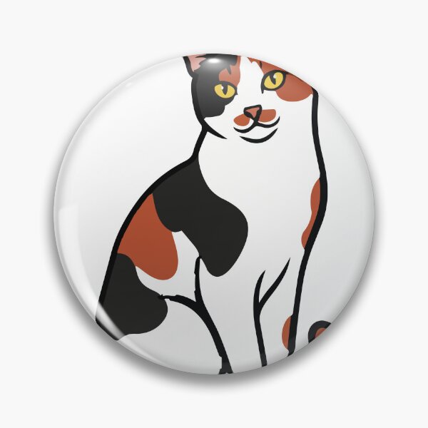Item preview, Calico Tricolor Cat Sitting Portrait Gentleness designed and sold by PixelStudioBe.
