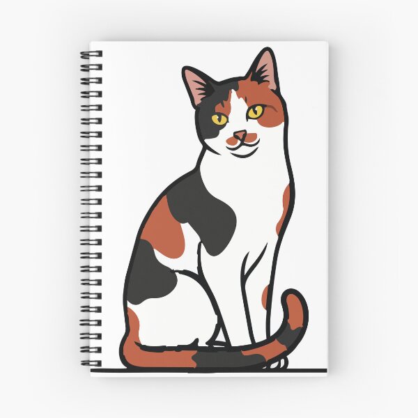 Item preview, Calico Tricolor Cat Sitting Portrait Gentleness designed and sold by PixelStudioBe.