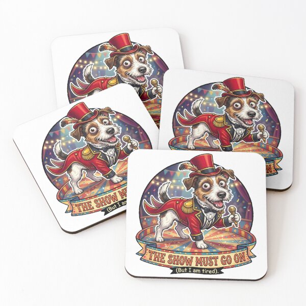 Item preview, The Show Must Go On: Stressed Circus Dog designed and sold by Paws And Pause.