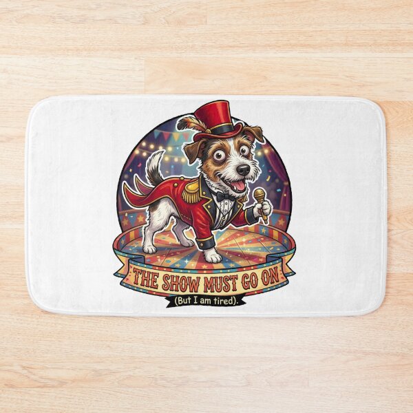 Item preview, The Show Must Go On: Stressed Circus Dog designed and sold by Paws And Pause.