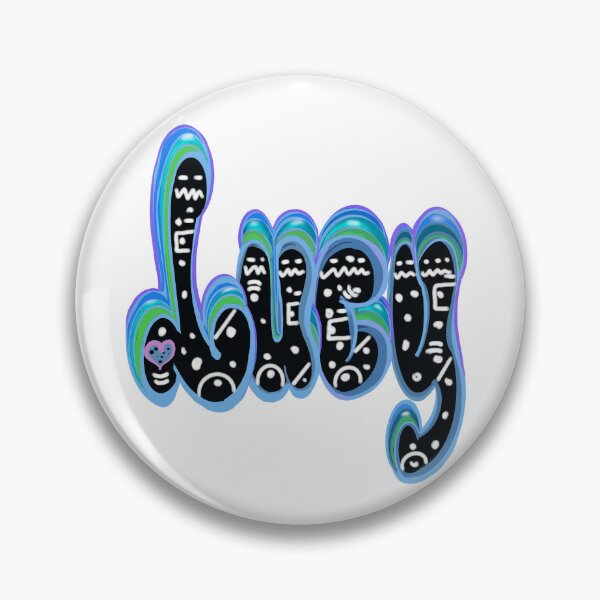 Item preview, Lucy Name in Black blue white.  Top 10 Best Personalized gift for girls and women 2 designed and sold by Artonmytee.
