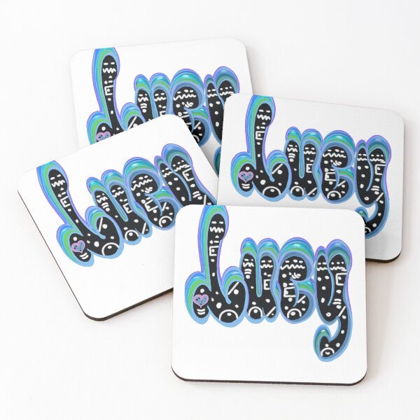 Item preview, Lucy Name in Black blue white.  Top 10 Best Personalized gift for girls and women 2 designed and sold by Artonmytee.