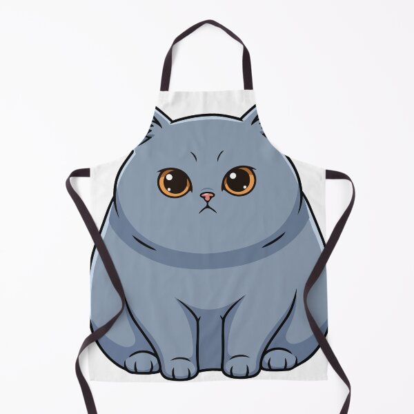 Item preview, Blue British Shorthair Cat, Cute Round Portrait designed and sold by PixelStudioBe.
