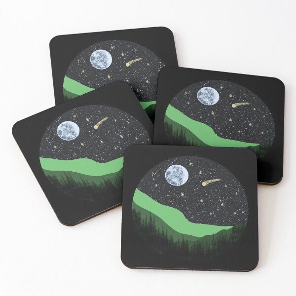 Item preview, Starry Night in the Mountain designed and sold by MagicWizardShop.