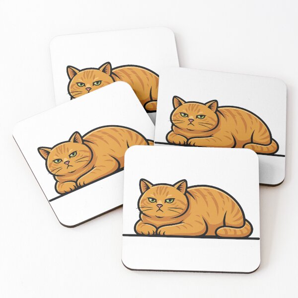 Item preview, Ginger Tabby Cat Lying Down, Calm Vintage Portrait designed and sold by PixelStudioBe.