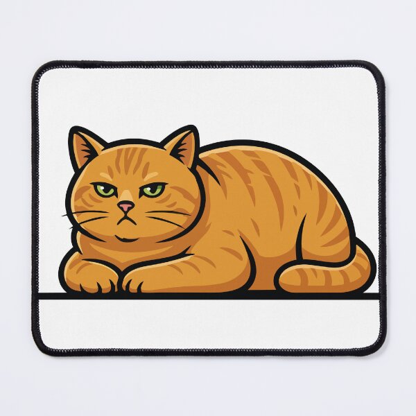 Item preview, Ginger Tabby Cat Lying Down, Calm Vintage Portrait designed and sold by PixelStudioBe.