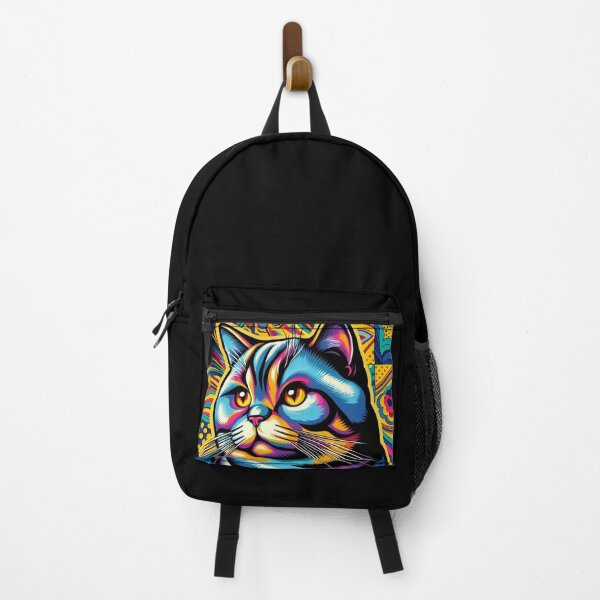 Item preview, Pop Art Cat – Psychedelic Color Explosion designed and sold by Dogandesighn.