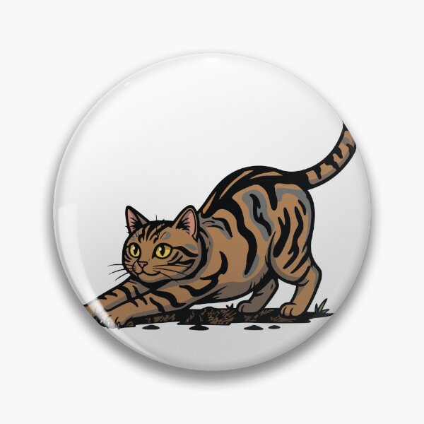 Item preview, Brown Tabby Cat Stretching Dynamic Portrait designed and sold by PixelStudioBe.