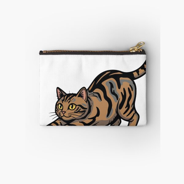 Item preview, Brown Tabby Cat Stretching Dynamic Portrait designed and sold by PixelStudioBe.