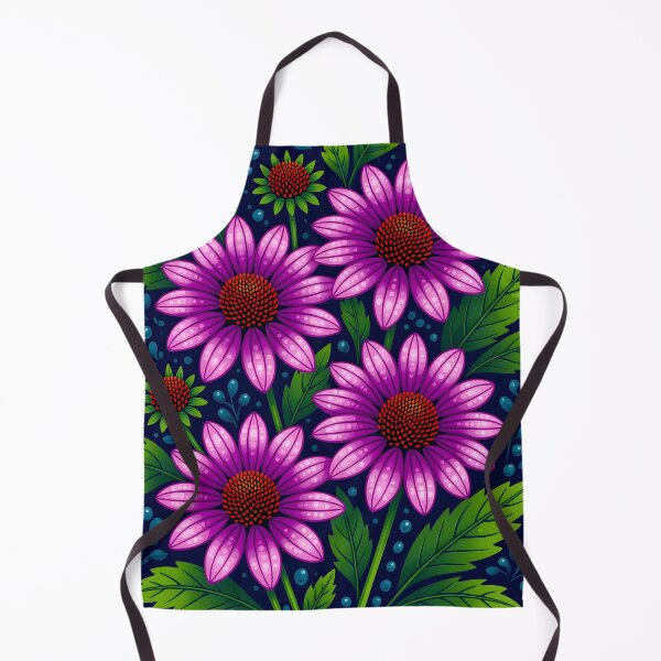 Item preview, Echinacea flowers covered in water droplets, backdrop of dark green leaves. designed and sold by Ponted.