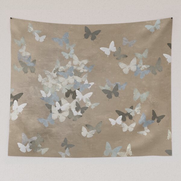Item preview, Wabi-Sabi Butterflies in Neutral Earth Tones – Calm Home Decor Design in Beige Brown designed and sold by artstudionadja.
