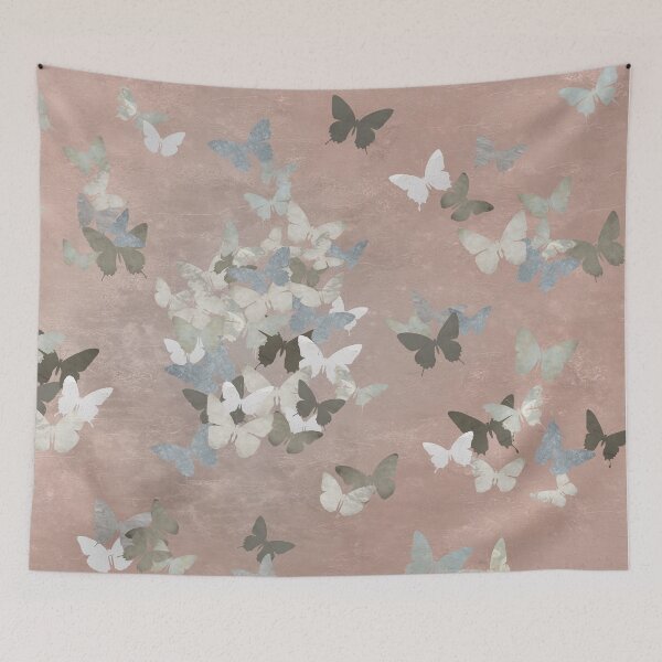 Item preview, Wabi-Sabi Butterflies in Terracotta & Blush – Warm Calm Home Aesthetic designed and sold by artstudionadja.