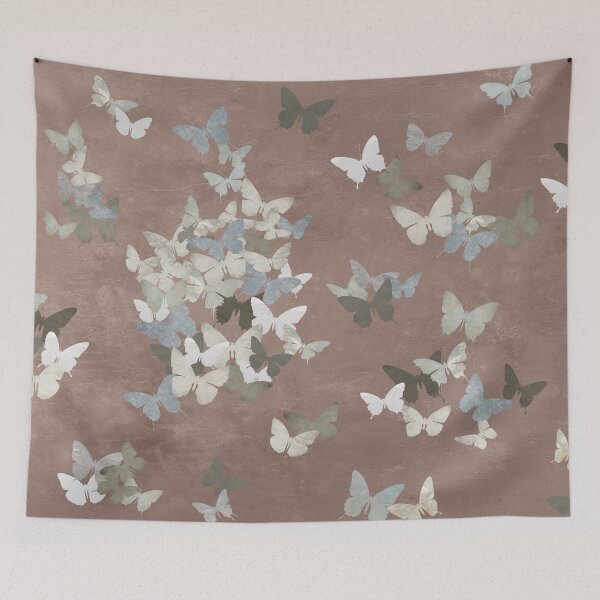 Item preview, Wabi-Sabi Butterflies in Terracotta & Blush – Warm Cozy Home Aesthetic designed and sold by artstudionadja.