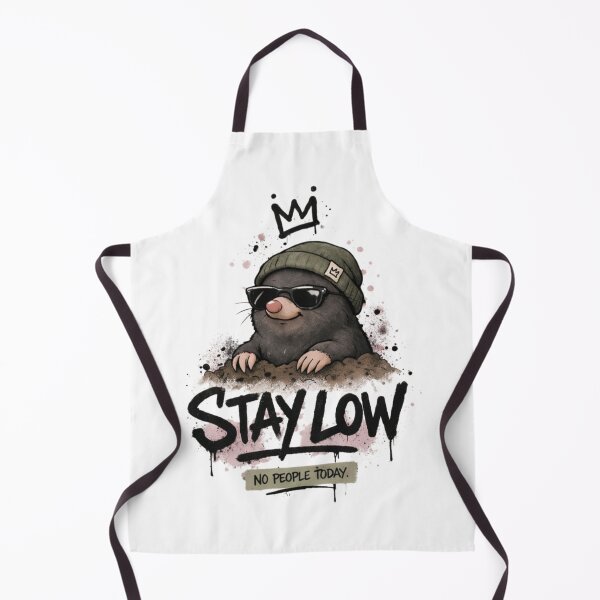 Item preview, Stay Low Introvert Mole – No People Today Funny Graphic designed and sold by LoppiPrintShop.