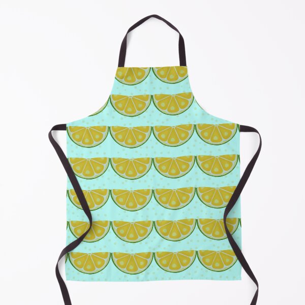 Item preview, Light Cyan Cute Lemon Slice Seamless Pattern Design designed and sold by NadDot.
