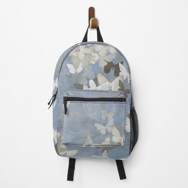 Item preview, Wabi-Sabi Butterflies in Dusty Blue & Grey – Calm Minimal Home Decor designed and sold by artstudionadja.