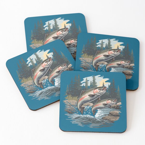 Item preview, Salmon Fishing Adventure – Angler Life & Wild River Catch Design designed and sold by Chroma Dreams .
