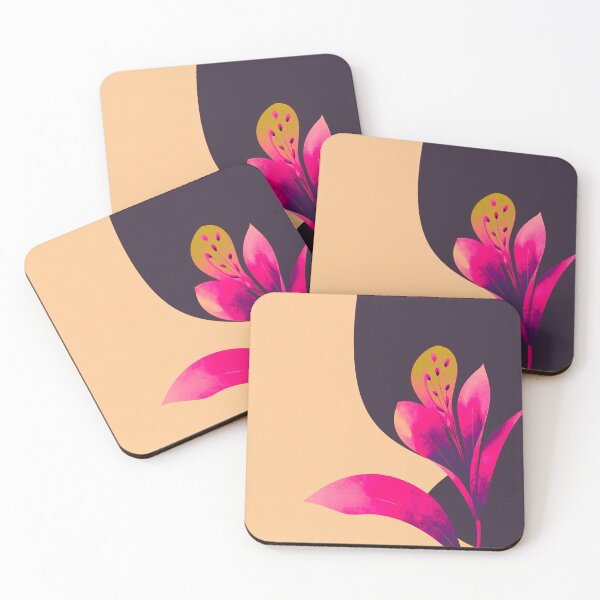 Item preview, Vibrant Pink Minimal Floral Art designed and sold by joycrysstudio.