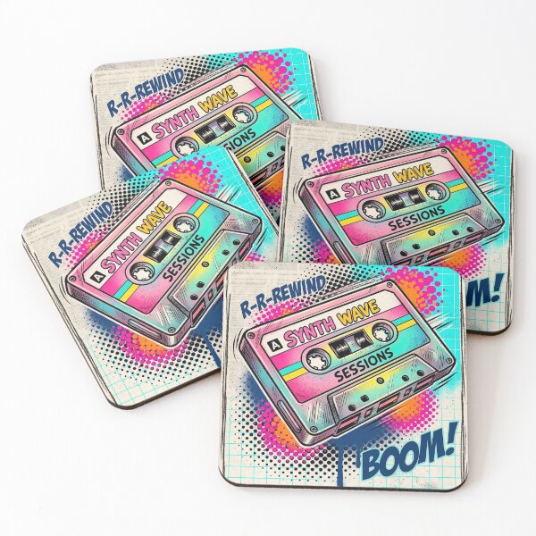 Item preview, Retro Rewind: Synth Wave Cassette designed and sold by elaemor-art.
