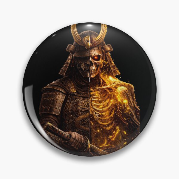Item preview, Golden Samurai Skeleton Warrior Art designed and sold by  EDO BEAST.