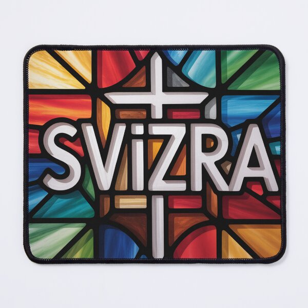 Item preview, Stained Glass SVIZRA Brown Square Design designed and sold by Bloomkept.