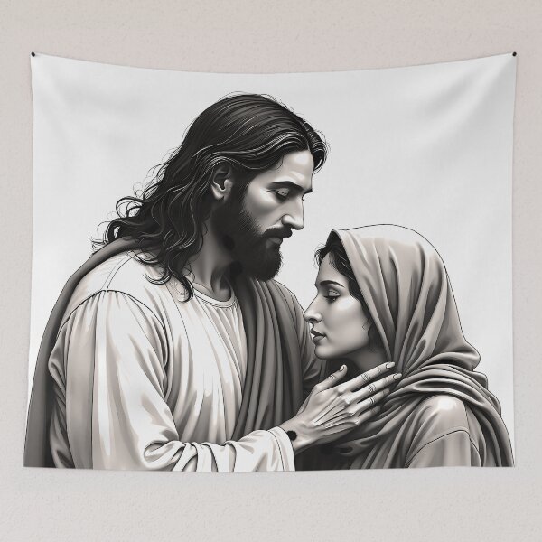Item preview, Jesus and Mary Magdalene designed and sold by Pastor Reeves Studio.