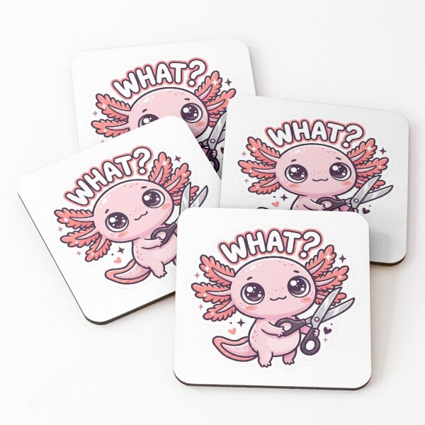 Item preview, Axolotl What? Murderous Cute Axolotl With Scissors designed and sold by yamer-merya.