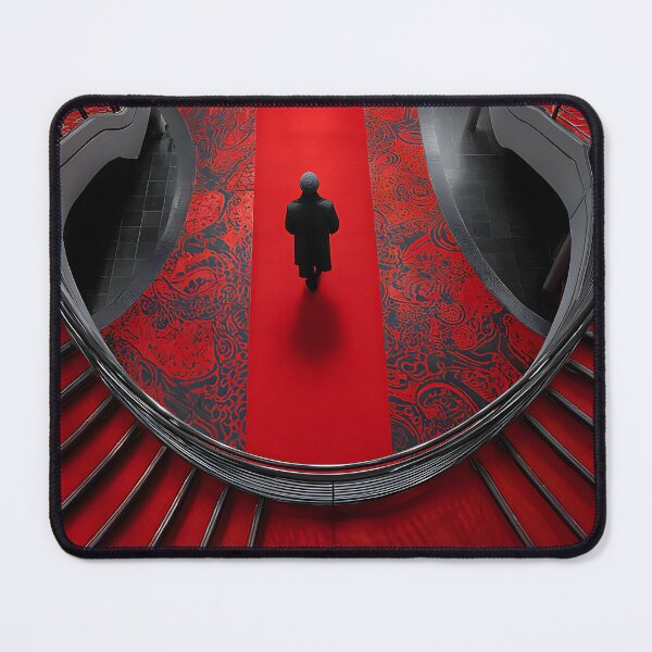 Item preview, Elegant Red Carpet Stairs with Dramatic Curves and Lines designed and sold by Artessie.