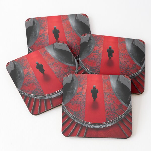 Item preview, Elegant Red Carpet Stairs with Dramatic Curves and Lines designed and sold by Artessie.
