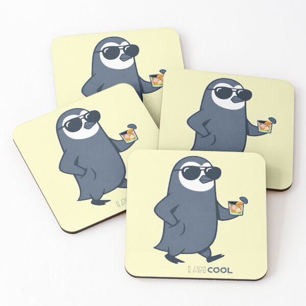 Item preview, Cool Penguin Sunglasses Drink I Am Moodmals designed and sold by GhezArt.