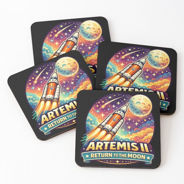 Item preview, Artemis II Back to the Moon Space Mission Sticker designed and sold by LiuTiuuu.