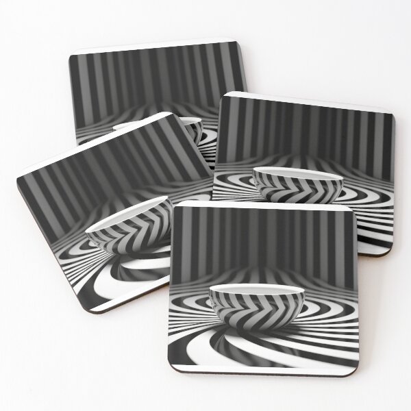 Item preview, Hypnotic Black and White Optical Illusion Spiral Bowl designed and sold by pinkal.