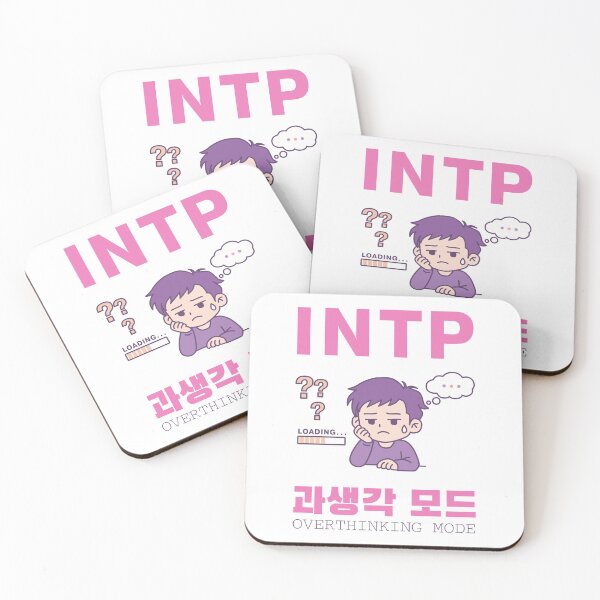 Item preview, INTP Overthinking Mode Minimal Cute MBTI Illustration designed and sold by aikdreams.