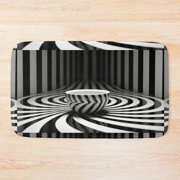 Item preview, Hypnotic Black and White Optical Illusion Spiral Bowl designed and sold by pinkal.