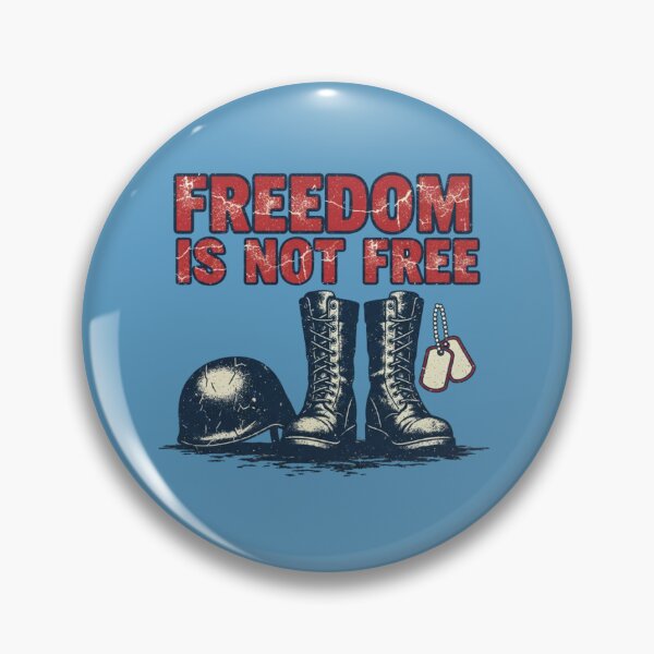 Item preview, Freedom Is Not Free - Patriotic Fallen Soldier Memorial designed and sold by InkWeaveShop.