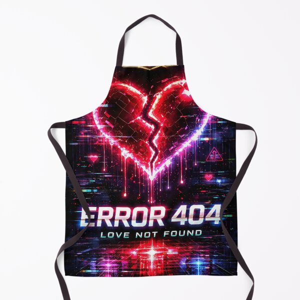 Item preview, GCR1 Error 404 – Love Not Found Neon Broken Heart Cyberpunk Design designed and sold by GCR1.