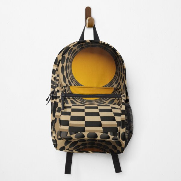 Item preview, Retro Surrealist Geometric Hole and Checkerboard Illusion designed and sold by pinkal.