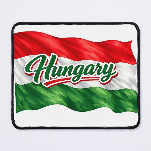 Item preview, Hungary Flag Waving Design – Hungarian National Pride Graphic, Hungary Heritage Artwork, European Country Flag Gift designed and sold by GarnerSupplyCo.