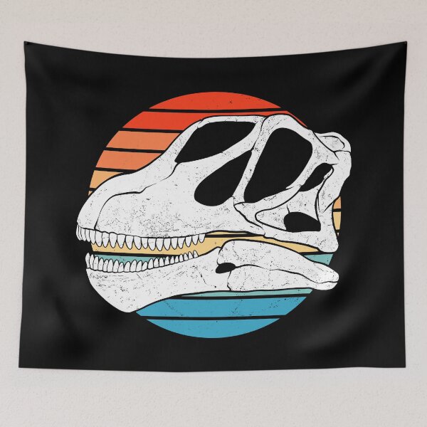 Item preview, Mamenchisaurus Vintage Skull Fossil designed and sold by NicGrayGraphic.