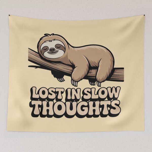 Item preview, SLOTH - Lost In Slow Thoughts designed and sold by 123ks.