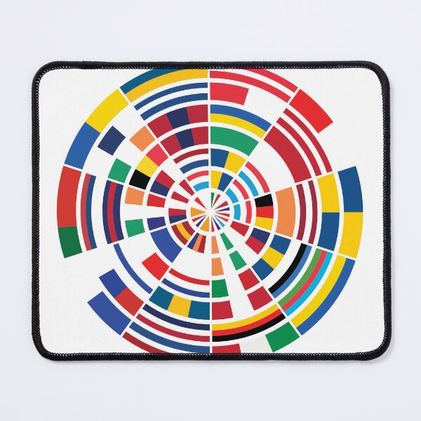Item preview, 70 Years of Eurovision Song Contest winners - Flag design, white designed and sold by acediscovery.