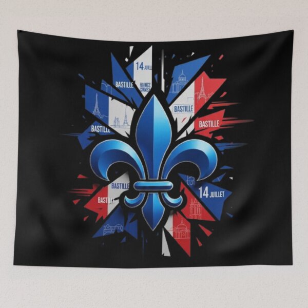 Item preview, Fleur De Lys Modern France Bastille Day Contemporary French Pride designed and sold by ProjectNoah.