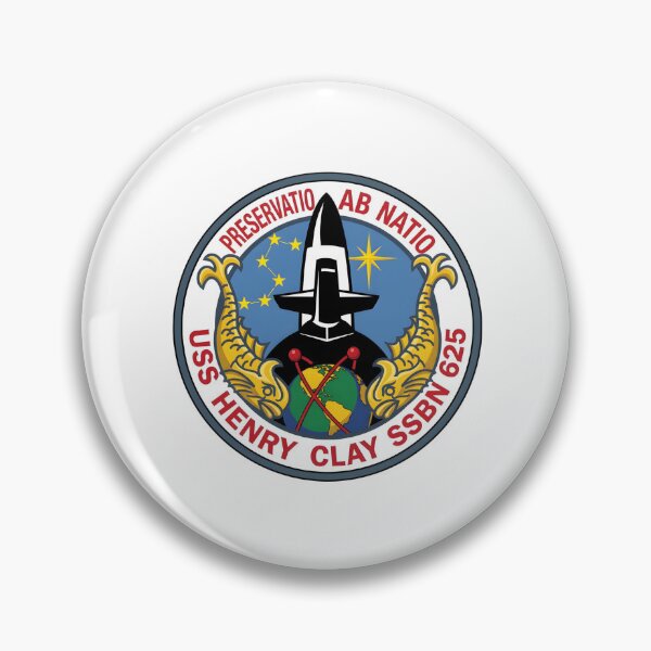 Item preview, USS Henry Clay SSBN-625 Lafayette-class Submarine Official Crest designed and sold by CharlieDesings.