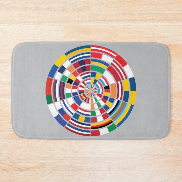 Item preview, 70 Years of Eurovision Song Contest winners - Flag design, grey designed and sold by acediscovery.