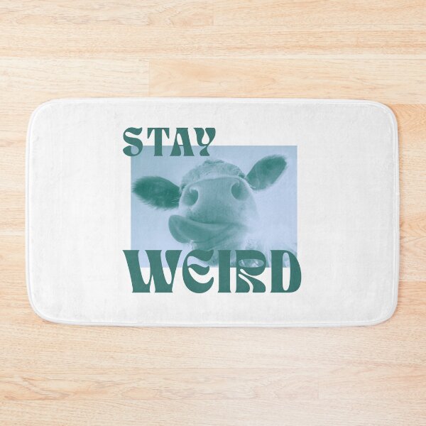 Item preview, stay weird // retro aesthetic cow design designed and sold by zlivy.